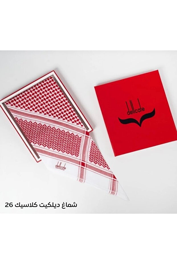 delicate شماغ ديليكات كلاسيك احمر 2026