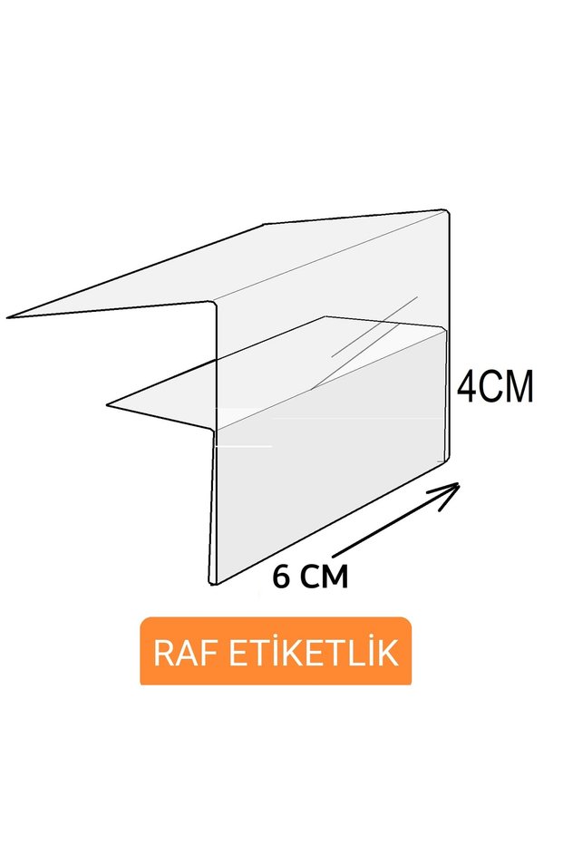 Rafa Front Passage F Type Label Holder F46 4X6 cm - 80 Pieces