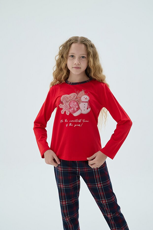 8937 Girls' Printed Pajama Set