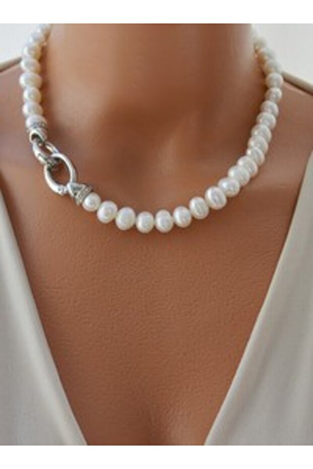Large Size Cultured Pearl Necklace-