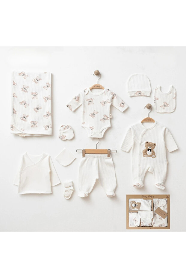 Baby Boy 0-3 Months with Plush Teddy Bear
