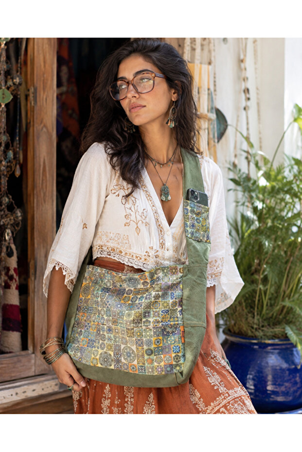 Heybe Ethnic Authentic Bohemian Shoulder Bag Shoulder Strap Phone Holder Bag