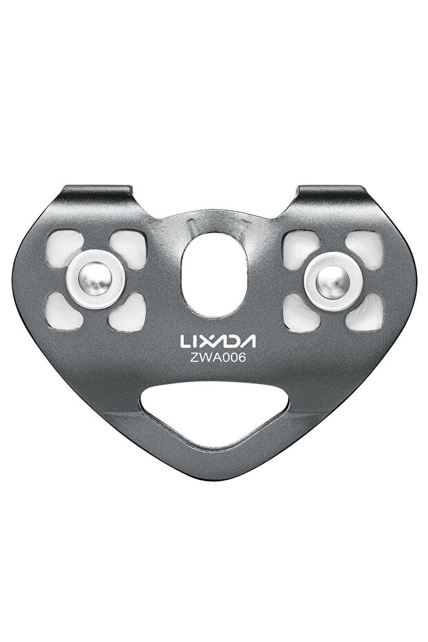 GRAY Cable Trolley Lixada 30kN Cable Trolley Pulley with Ball Bearing Climbing Caving Aloft Work Zi