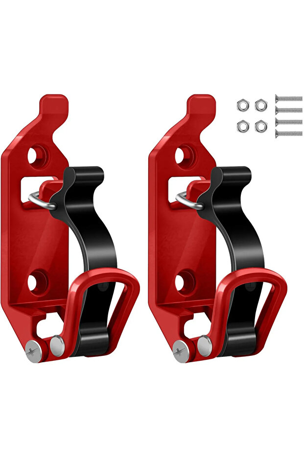 Red 2PCS 2 4PCS Wall Mounting Tool Bracket Shovel Ax Quick Release Clamp for Car RV Boat Home Access