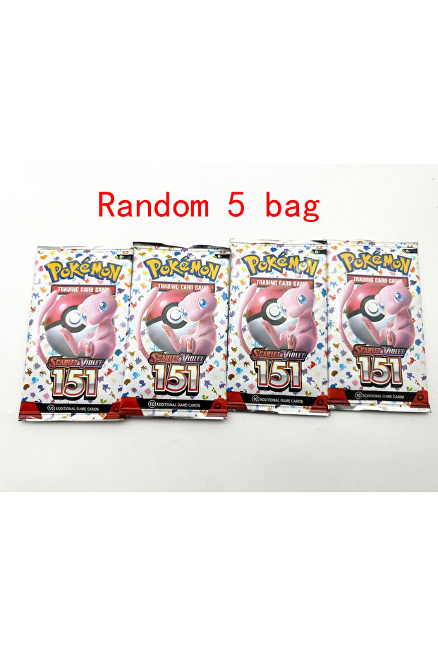 5 bag 360Pcs Pok Card Prismatic Evolutions PHANTASMAL FLAMES Scarlet Violet 151 Black Bolt English B