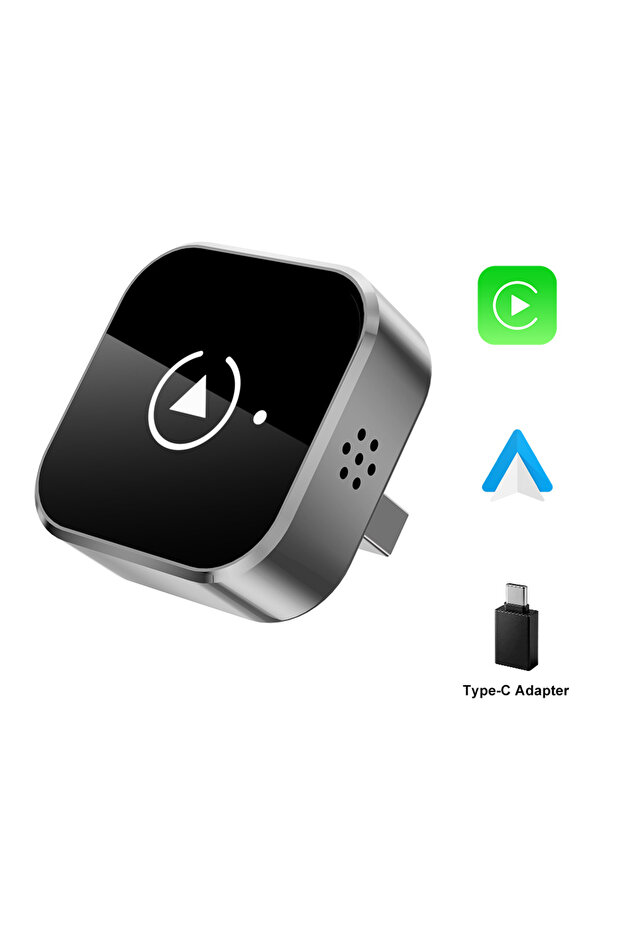 CP AA NEWEST Wireless CarPlay Adapter 2-in-1 Wired to Wireless Dongle for Apple & Android Auto Plug