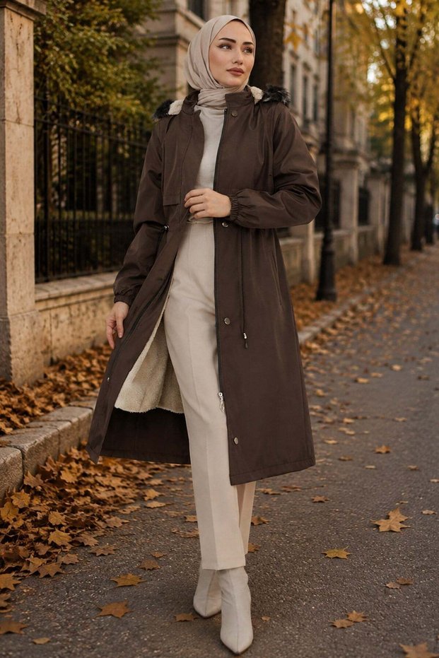 Allerli Plush Bondit Coat Brown Hm262330