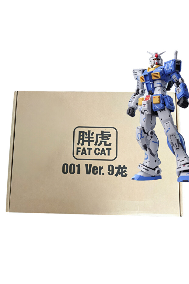 Blue With Box 【IN STOCK】FAT CAT Model RX-78-2 2.0 MG 1/100 Assembly Model Kit Special RG Enla