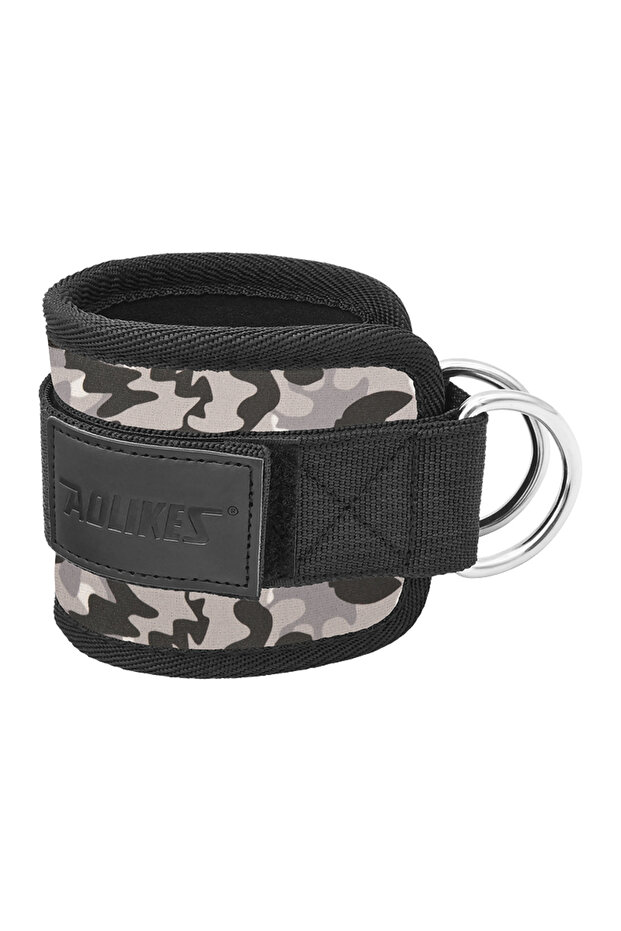 1PCS Camo Adjustable Padded Ankle Wrist Cuffs Padded Straps D-Ring Glute Kickback fo