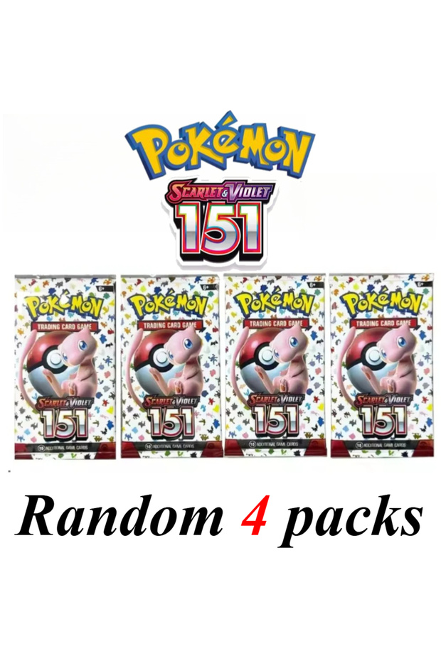 151-4 bag Pokémon Cards 9+1 Per Pack TCG Mega Evolution Phantasmal Flames Booster Box Trading Card