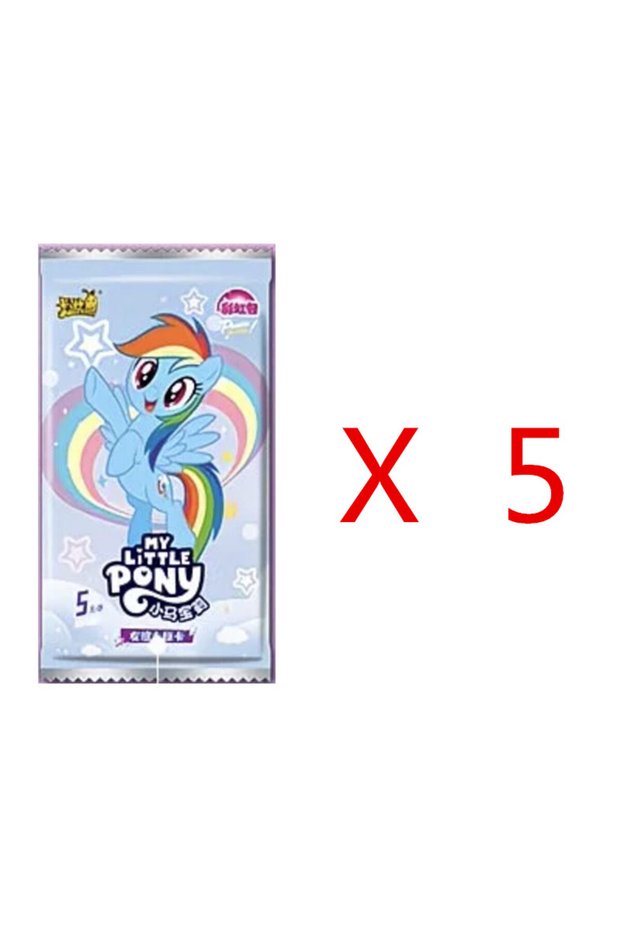 5Bag(25Pcs Cards) KAYOU Original My Little Pony Cards Rainbow Bag 40th Anniversary Limited Friendshi