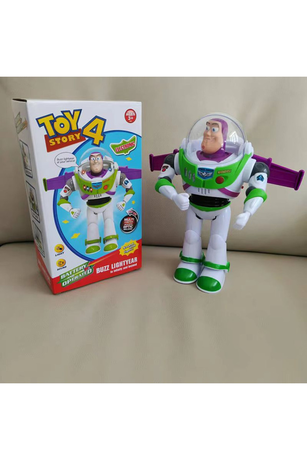 with box With wings New In Stock Toy Story Buzz Lightyear Electric Walking Robot Doll Action Figure