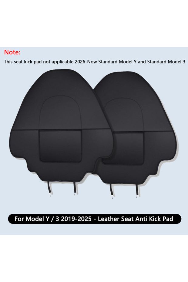 A Pair Full Seat Pad Car Seat Anti Kick Pad For Tesla Model Y Juniper Leather Full Surround Se