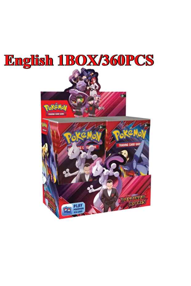 DESTINED 1BOX 90/360PCS Pokémon Card Packs 151, ASCENDED HEROES 。Evolutions,PALDEAN FATES,Eng