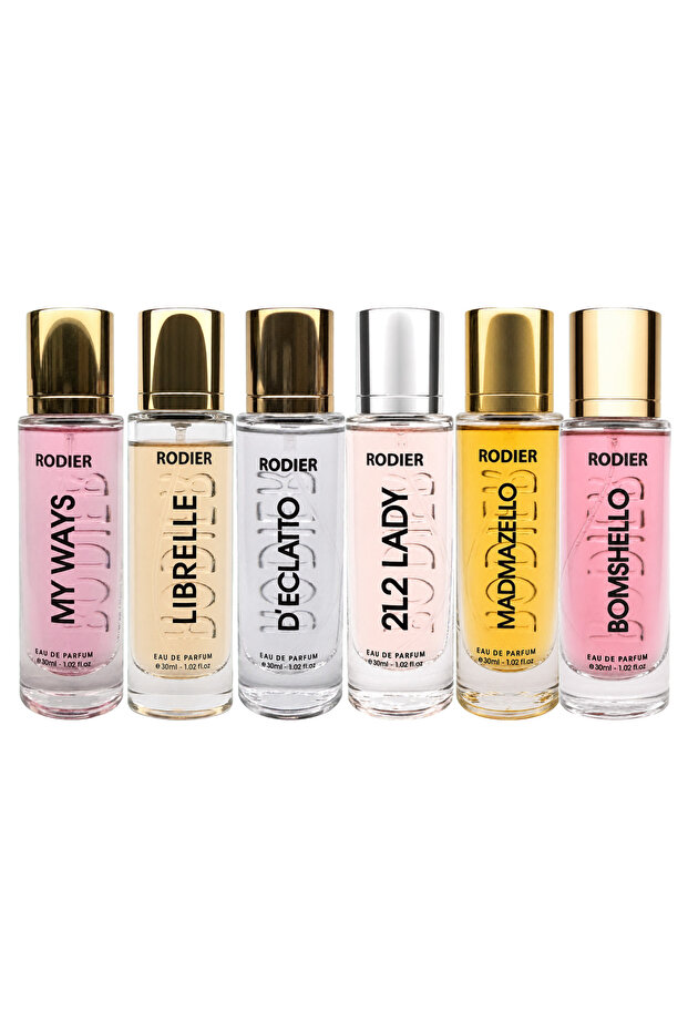 Floral Muse Women's Perfume Gift Set, 6 x 30 ml, 180 ml Total