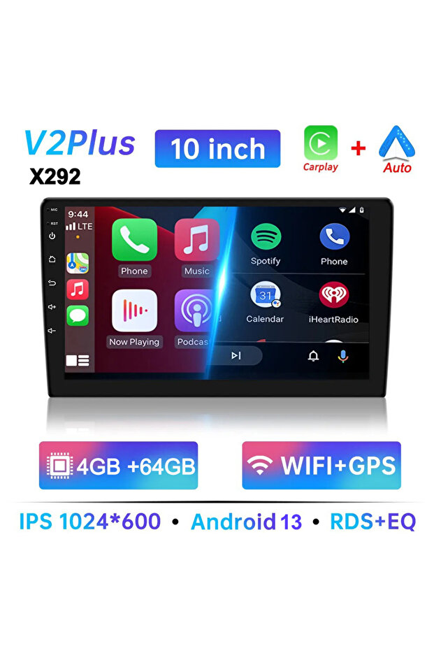 10-4G 64G CarPlay 7/9/10 Inch Universal Android 13 Car Radio 32G/64G Autoradio Android 2 Din Car Rad