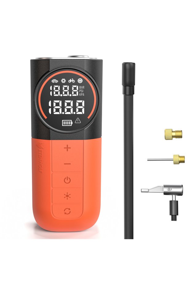 S1 Orange New ETENWOLF S1 Portable Tire Inflator 5200mAh 20L/Min Car Air Compressor Suitable For Car