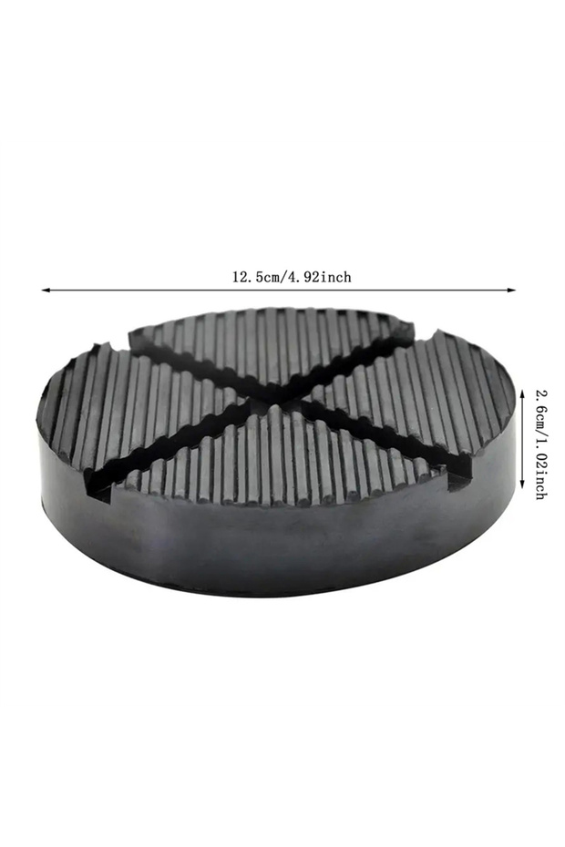 black Universal Rubber Jack Pad Support Pinch Weld Slotted Floor Frame Rail Adapter Car Removal Repa
