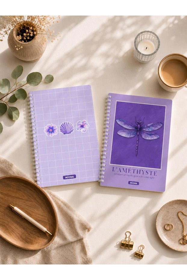 A5 Spiral School Notebook 60 Sheets (120 Pages) Set of 2 2 Lined Notebooks, Notebook