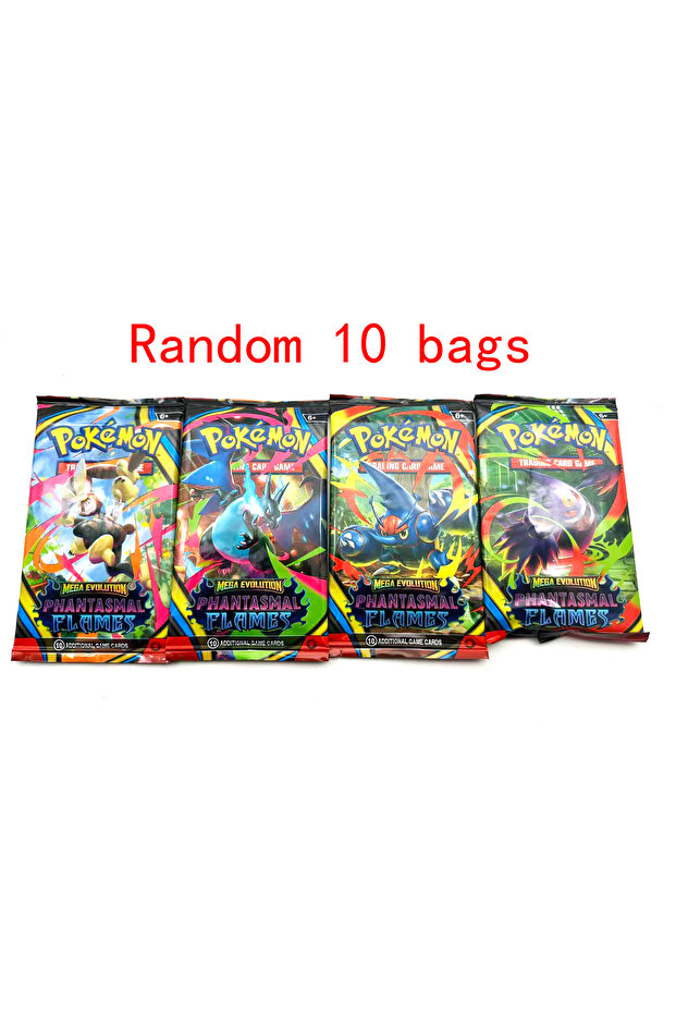 10 bag 360Pcs Pok Card Prismatic Evolutions PHANTASMAL FLAMES Scarlet Violet 151 Black Bolt English