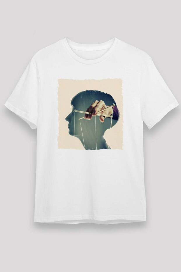 Mind Games Printed Unisex White T-Shirt