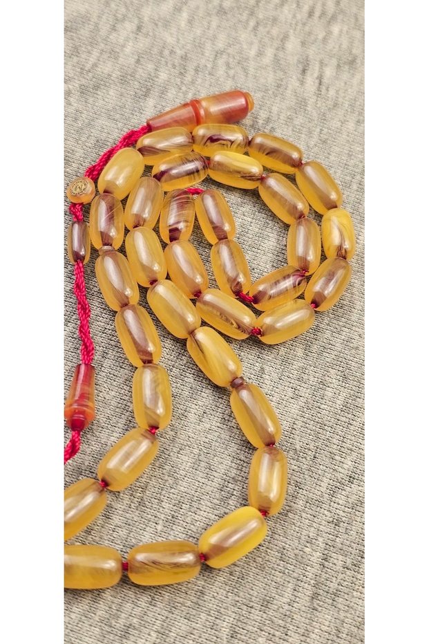 A Reborn Artifact from the Old Tesbih… Reddish Amber