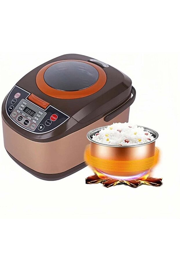 5L Smart Digital Rice Cooker PT-188 900W Powerful Electric Multi Cooker With 10 Cooking Programs Non-Stick Removable Pot LED Screen 24H Preset Timer Auto Keep Warm For Large Family Cookin