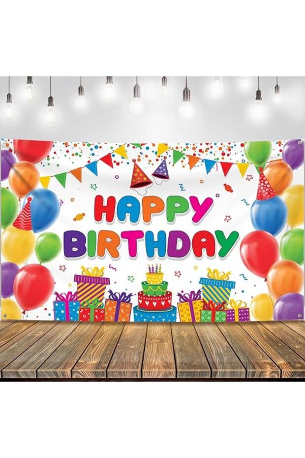 Happy Birthday Banner with Candy