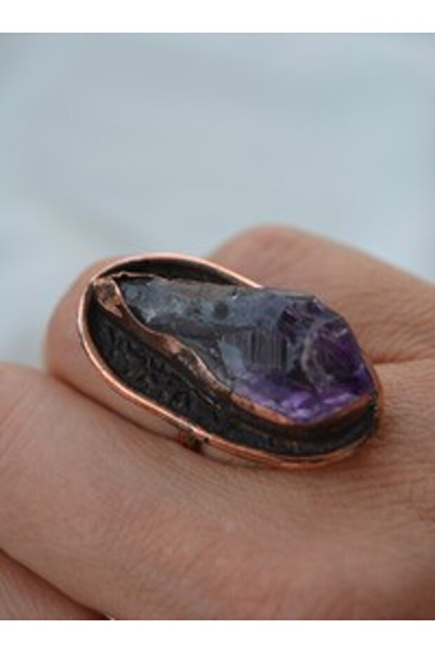Special Design Ring with Amethyst Stone -