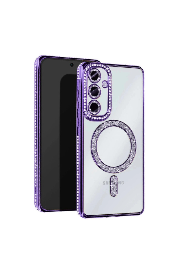 Samsung Galaxy A36 Joke Simli Magneticsafe Case - Deep Purple
