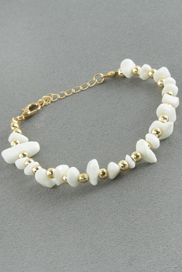 Ilkestor Broken Natural Stone (202817) Bracelet White
