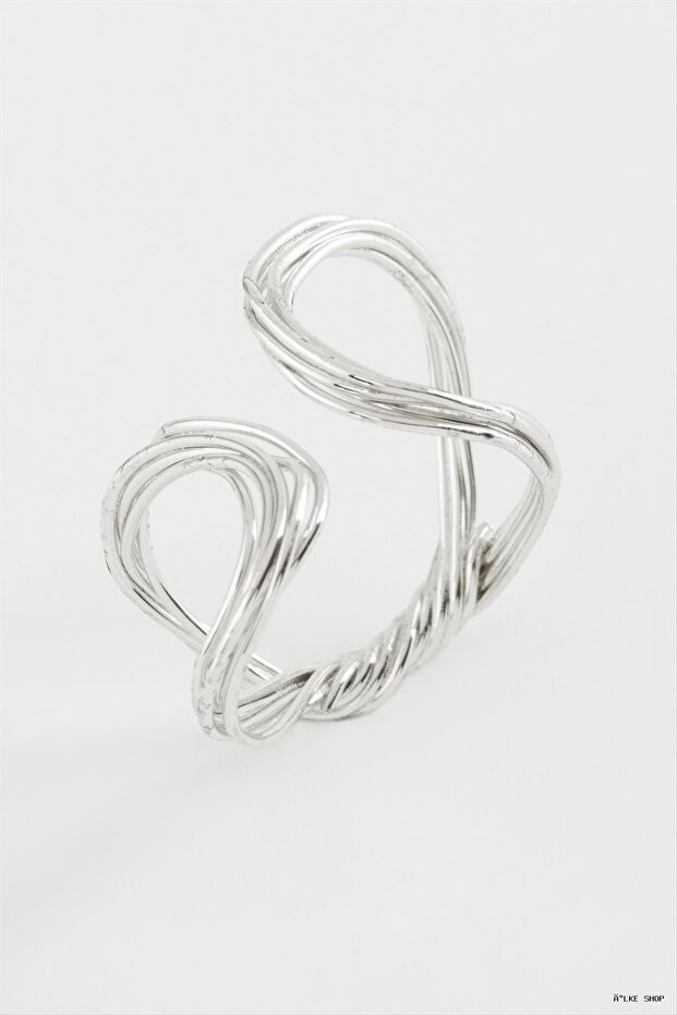 Ilkestor Oval Metal Ring (203239) Silver Color