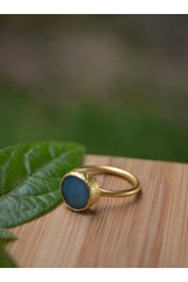Blue Quartz Ring - Blue -