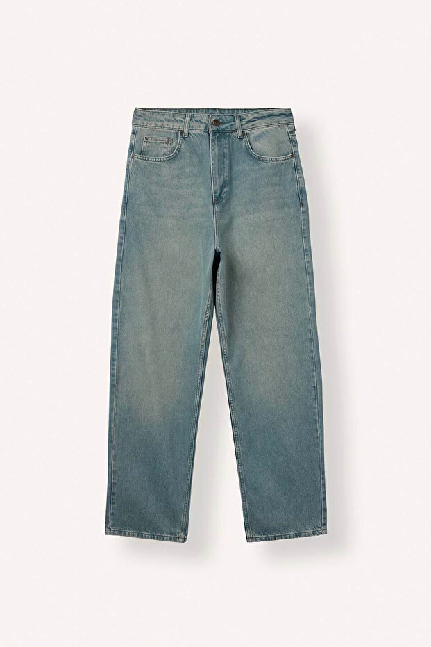 Baggy Fit Normal Waist Wide Leg Jean Trousers I7297Ax26Au