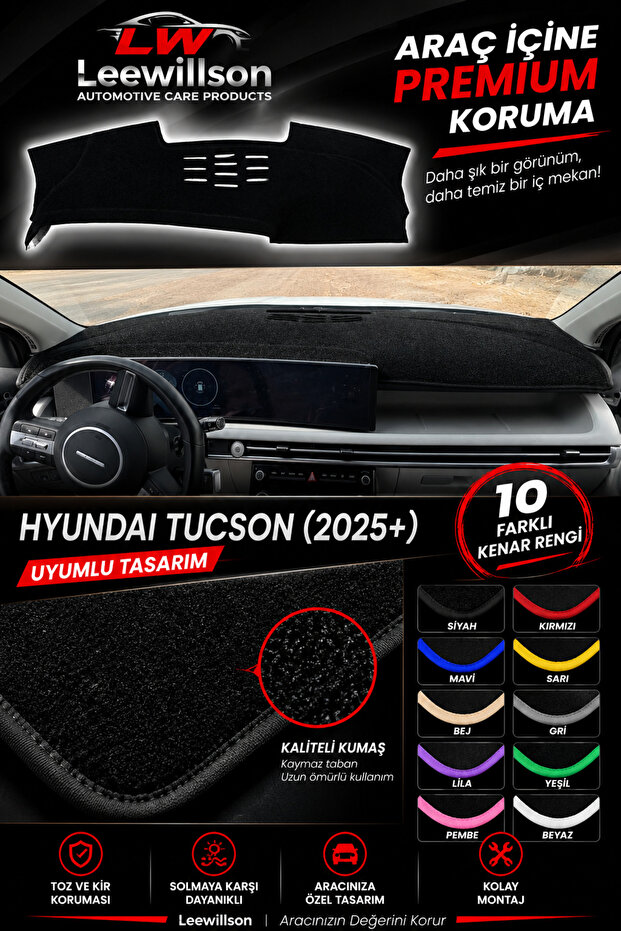 Hyundai Tucson (2025+) Front Chest Panel Dashboard Protection Protective Cover Mat Replacement Part