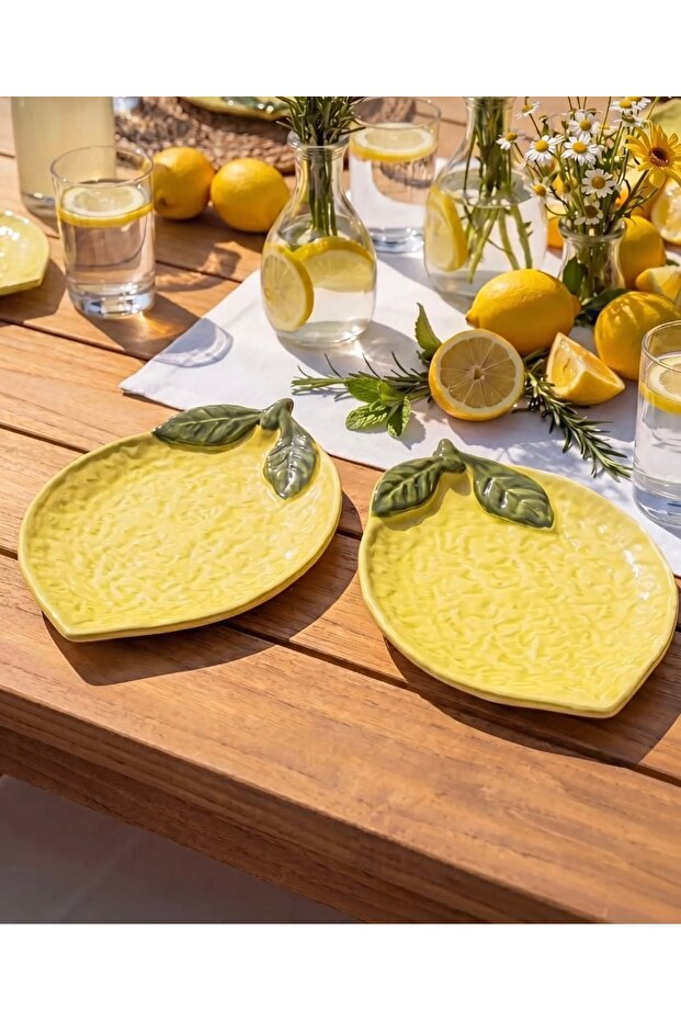 Lemonella 2-Piece Serving Presentation Plate 27X19X3Cm