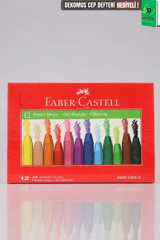 X Dekomus, Original Faber-Castell 12 Color Cornered Pastel Crayons