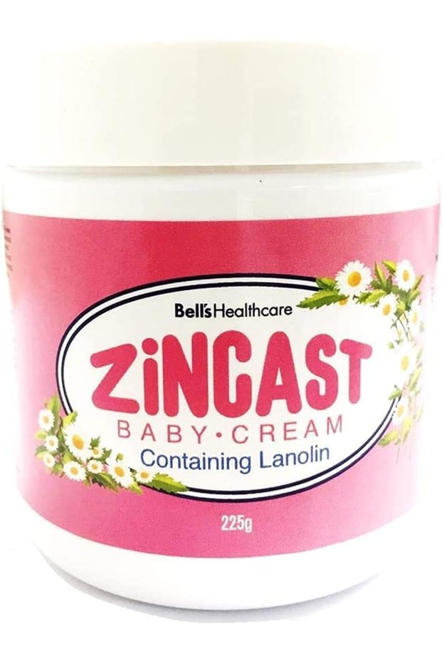 Zincast Baby Cream, Protective Zinc Oxide Baby Care Cream for Delicate Skin, 225g