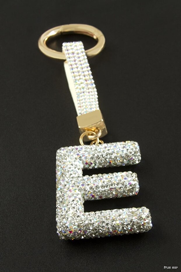 Ilkestor Lettered Savaroski Stone (232222) Keychain E