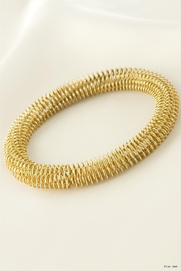 Ilkestor Spring-Loaded Luxury Steel (224709) Bracelet Yellow
