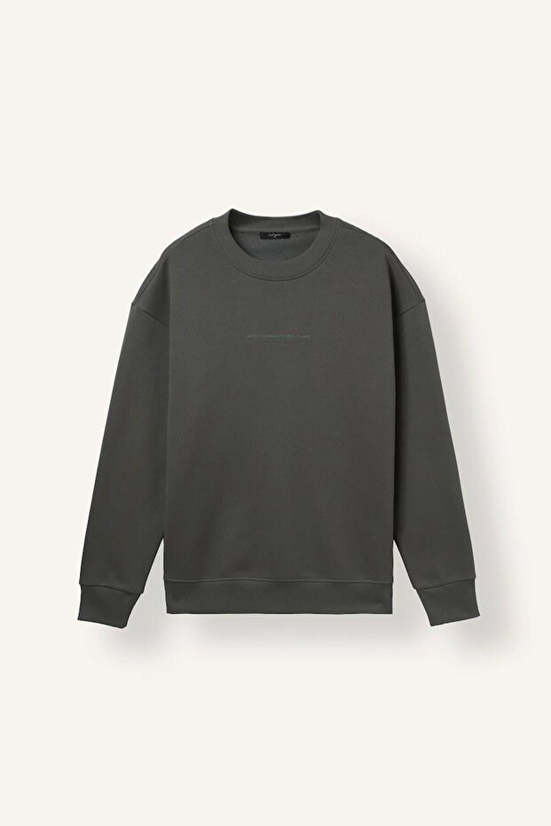 Boxy Fit Crew Neck Printed Sweatshirt (26 Au)