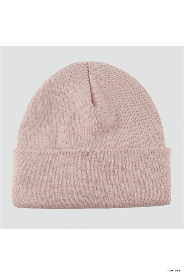 Ilkestor Çift Kat 1St Quality Colorful Beret - Beret Gloves - (232648) Powder Pink
