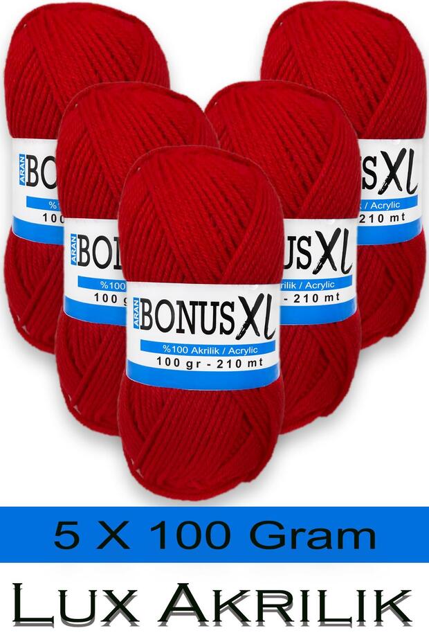 Bonus xl 5x100 gr classic luxury acrylic yarn 824