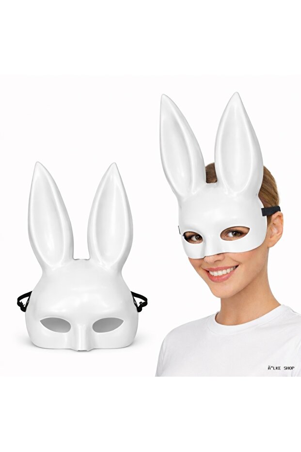 Ilkestor Long-Eared White Luxury (14027) Rabbit Mask