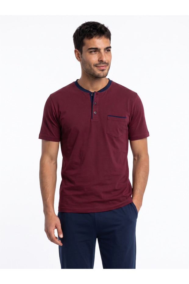 Men's Short Sleeve Pajama Set