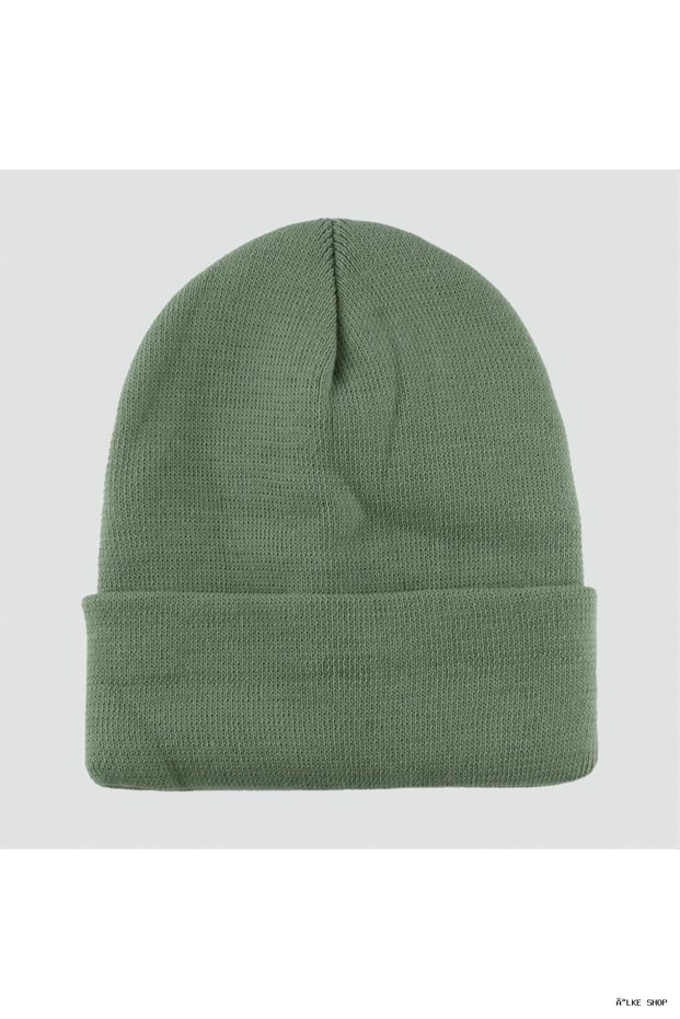 Ilkestor Double Layer 1St Quality Colorful Beanie - Beanie Gloves (141529) - Green-2