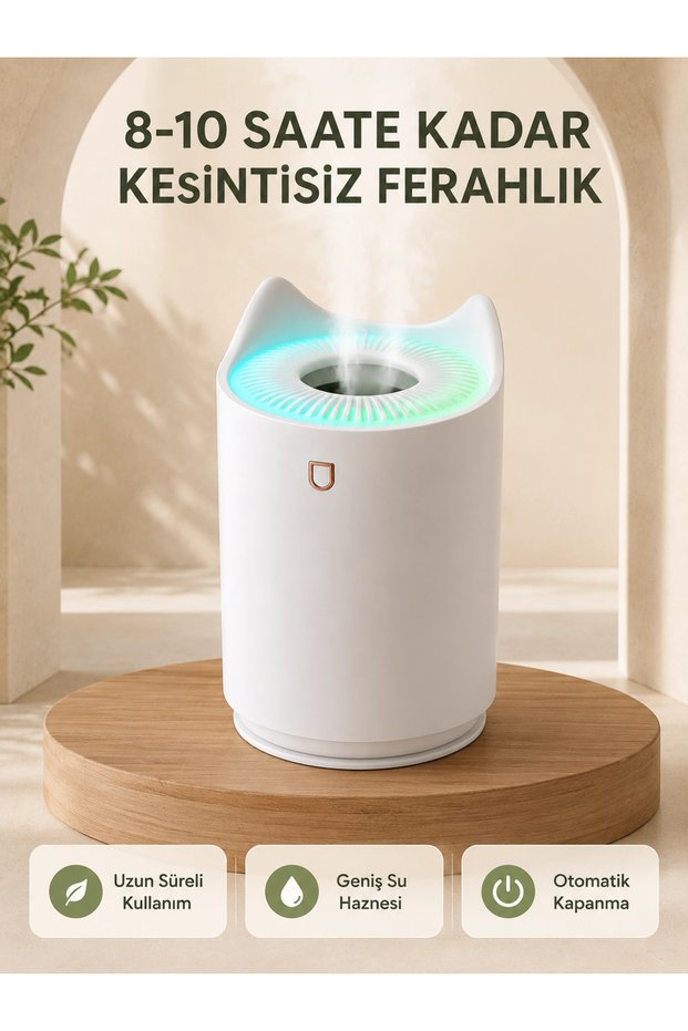 جهاز ترطيب الهواء بالموجات فوق الصوتية، 7 ألوان، موزع روائح عطرية LED