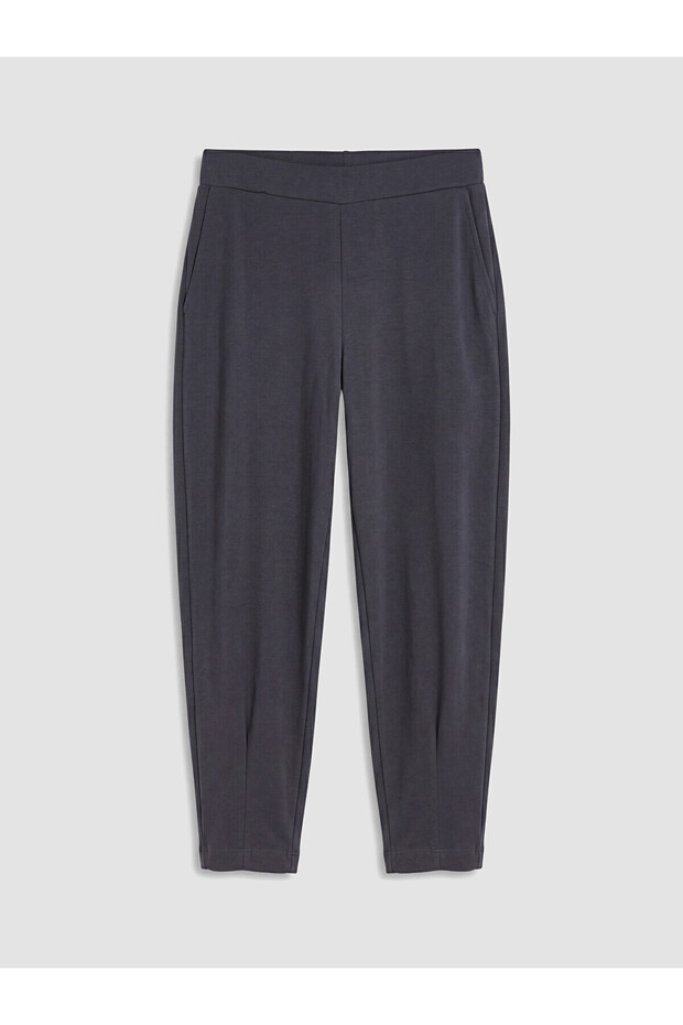 Two Mt Shop Quality Lcw Curve Anthracite Diver Fabric Plain Standard & Regular Women's Sweatpants