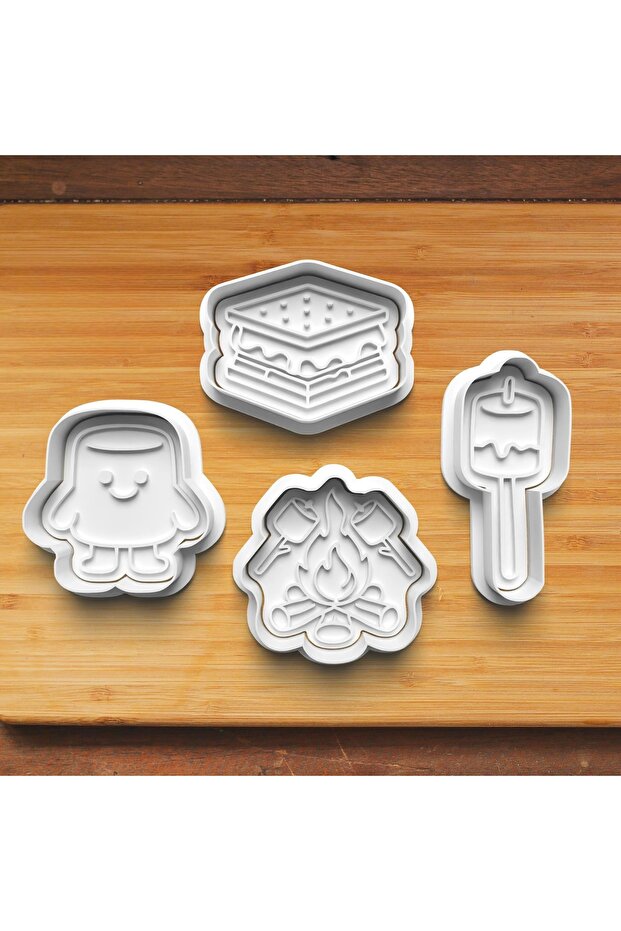 Marshmallow Camping Fun Set Cookie and Sugar Dough Mold