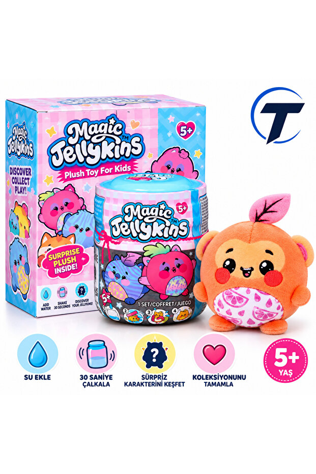 Magic Jellykins Magic Jar Surprise Plush Toy – Add Water, Shake and Explore